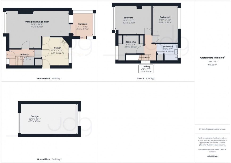 Floorplan for Farmdale Road, Lancaster, LA1