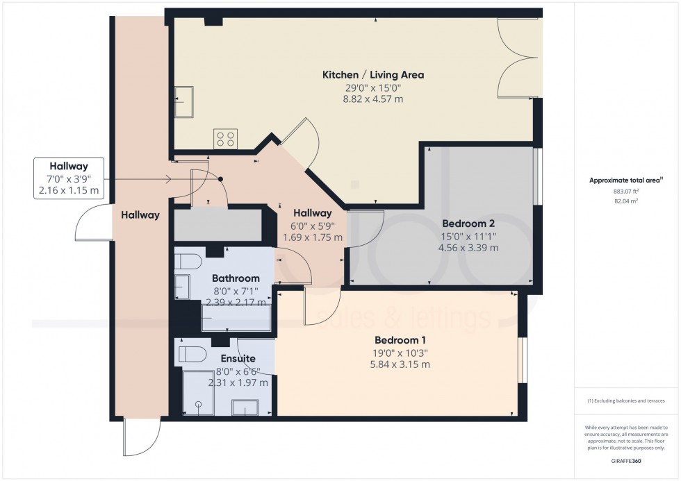 Floorplan for Damside Street, Lancaster, LA1