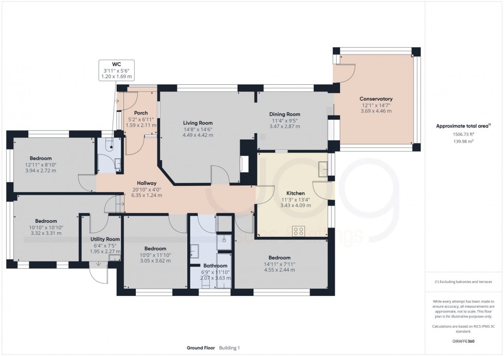 Floorplan for Cherry Tree Close, Bolton Le Sands, LA5