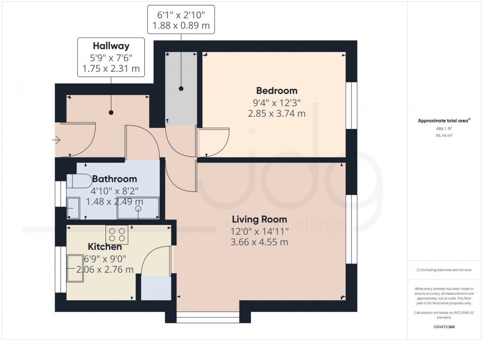 Floorplan for Lancambe Court, Lancaster, LA1