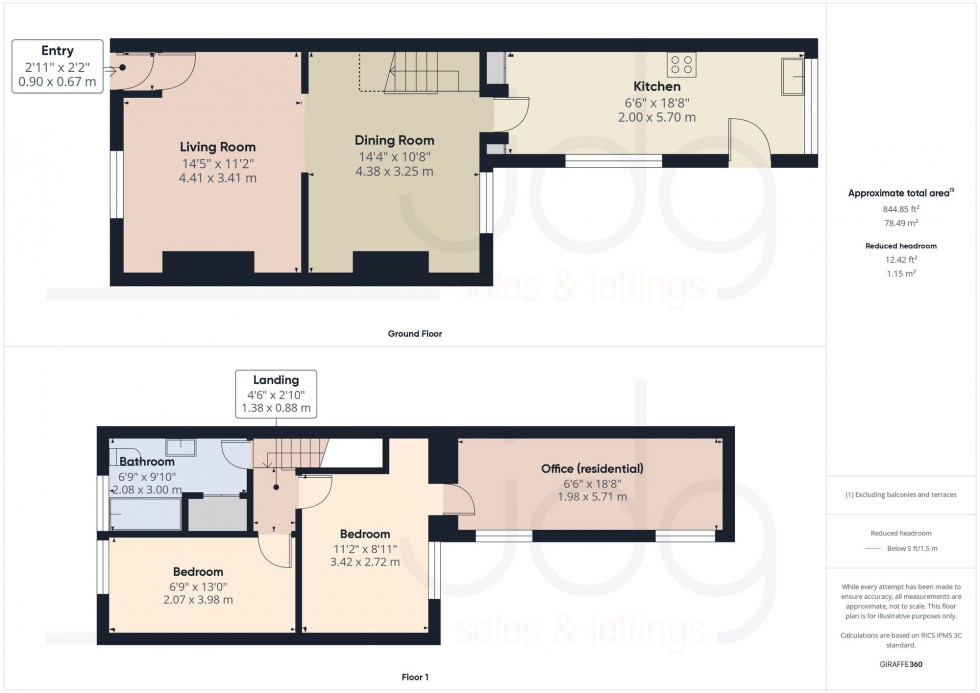 Floorplan for Meadow Street, Lancaster, LA1