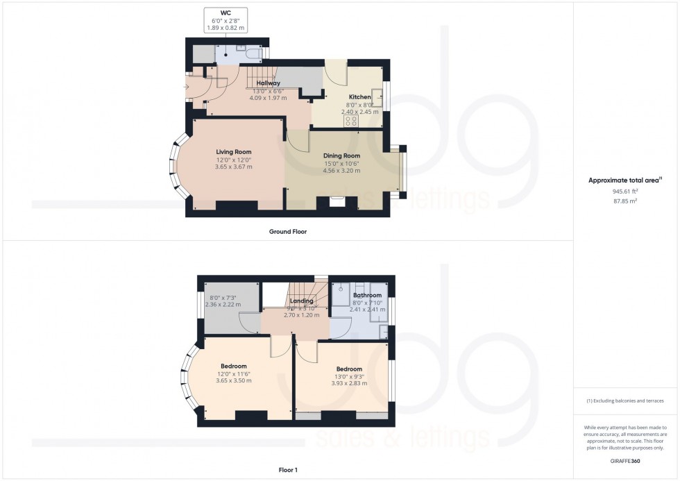 Floorplan for Cork Road, Lancaster, LA1