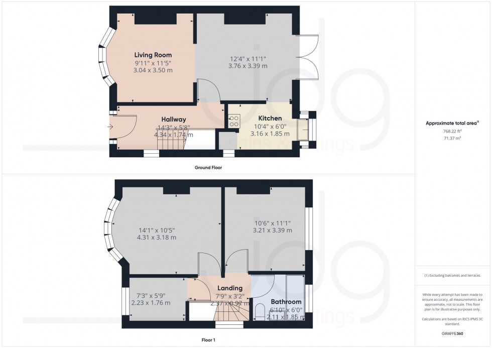 Floorplan for Lincoln Road, Lancaster, LA1