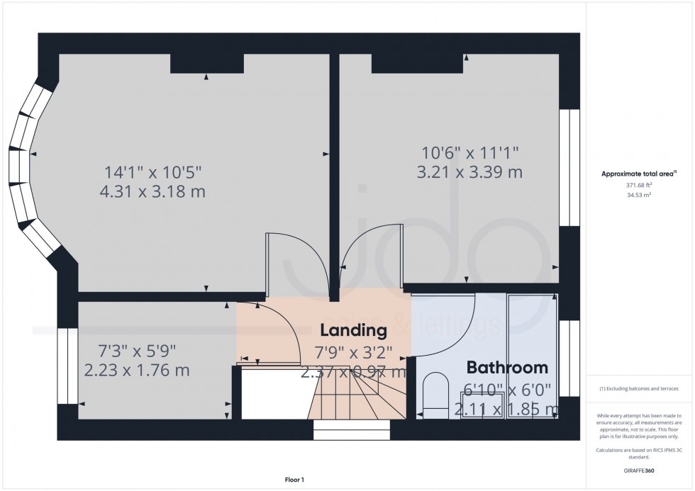 Floorplan for Lincoln Road, Lancaster, LA1