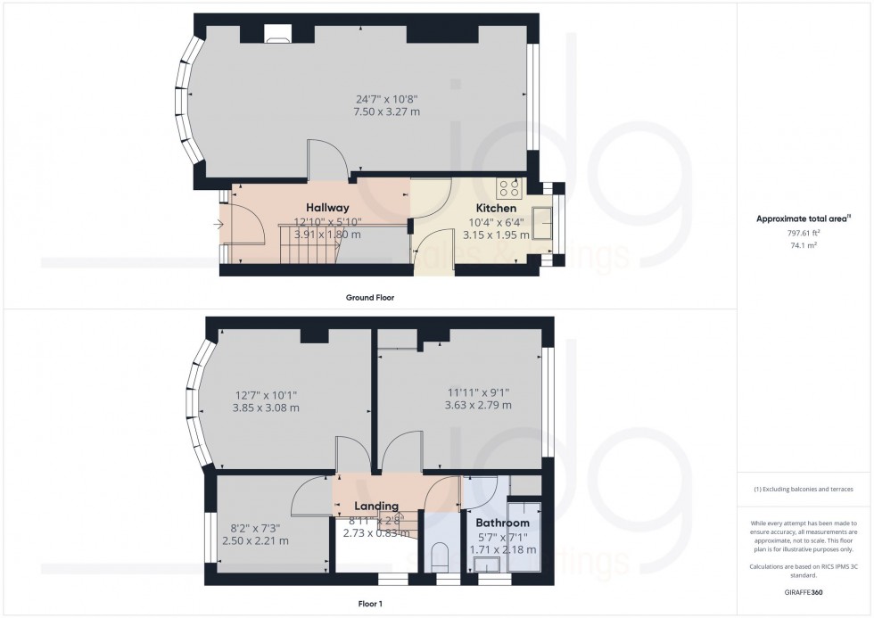 Floorplan for Nicholson Crescent, Morecambe, LA4