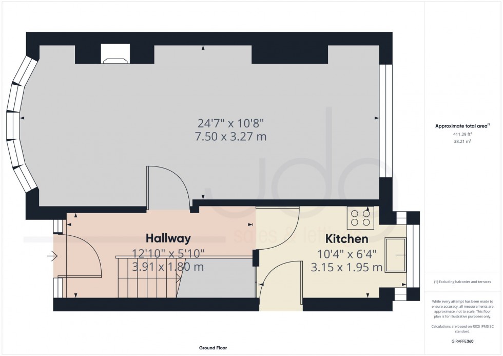 Floorplan for Nicholson Crescent, Morecambe, LA4