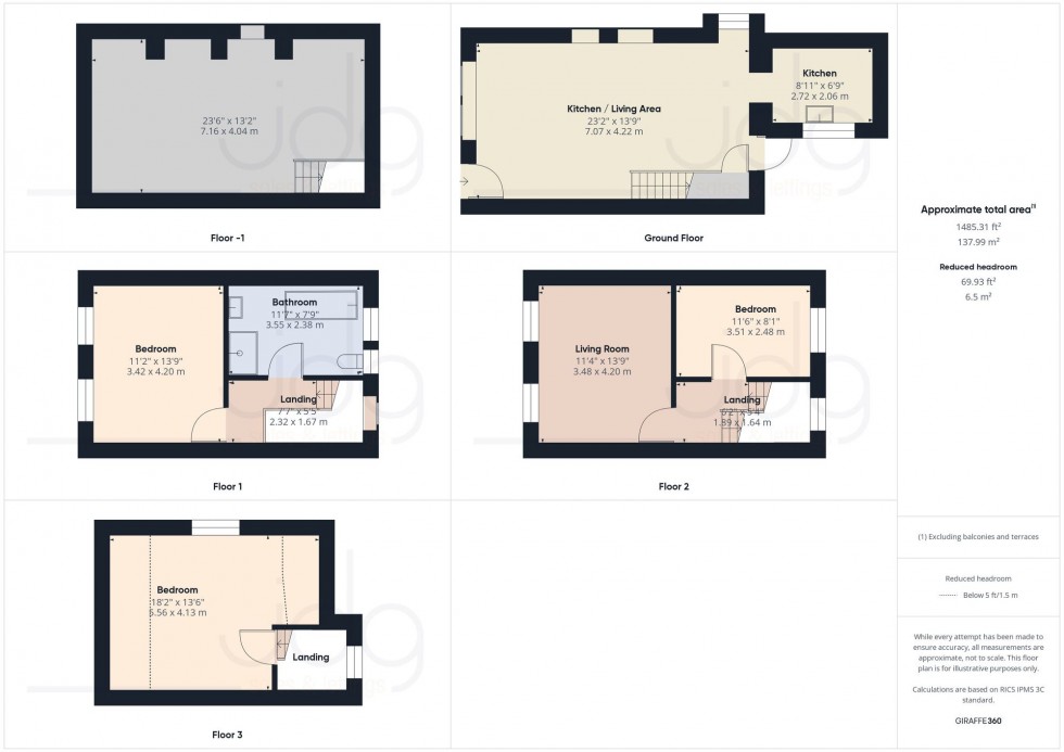 Floorplan for St. Georges Quay, Lancaster, LA1