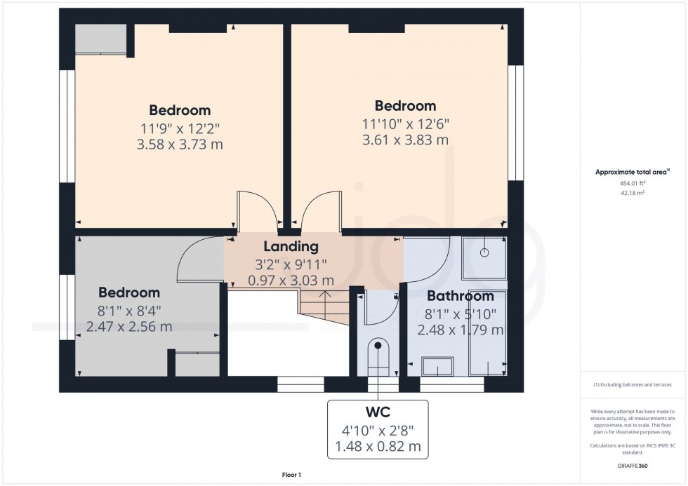 Floorplan for Richmond Avenue, Morecambe, LA4