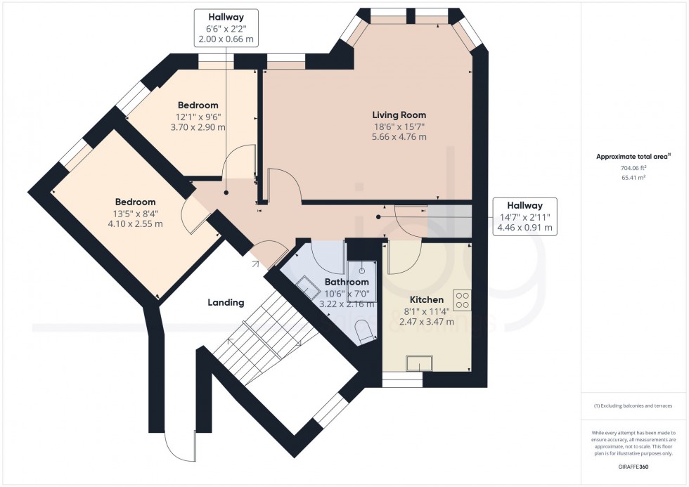 Floorplan for Marine Road East, Empress Court, LA4