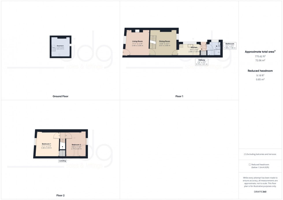 Floorplan for Prospect Street, Lancaster, LA1