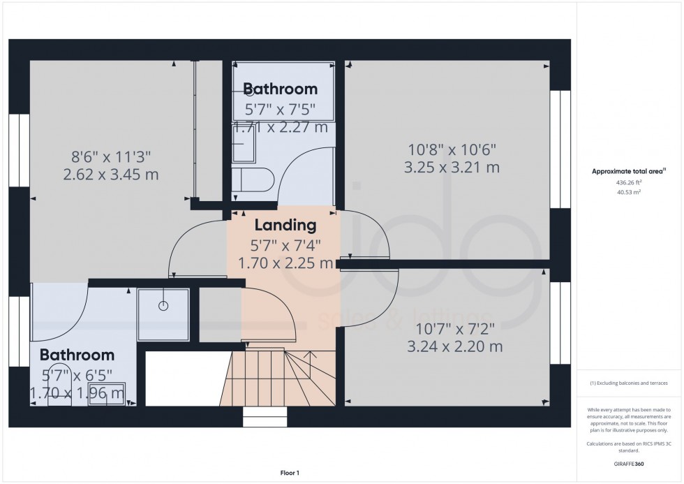 Floorplan for Mariner Way, Lancaster, LA1