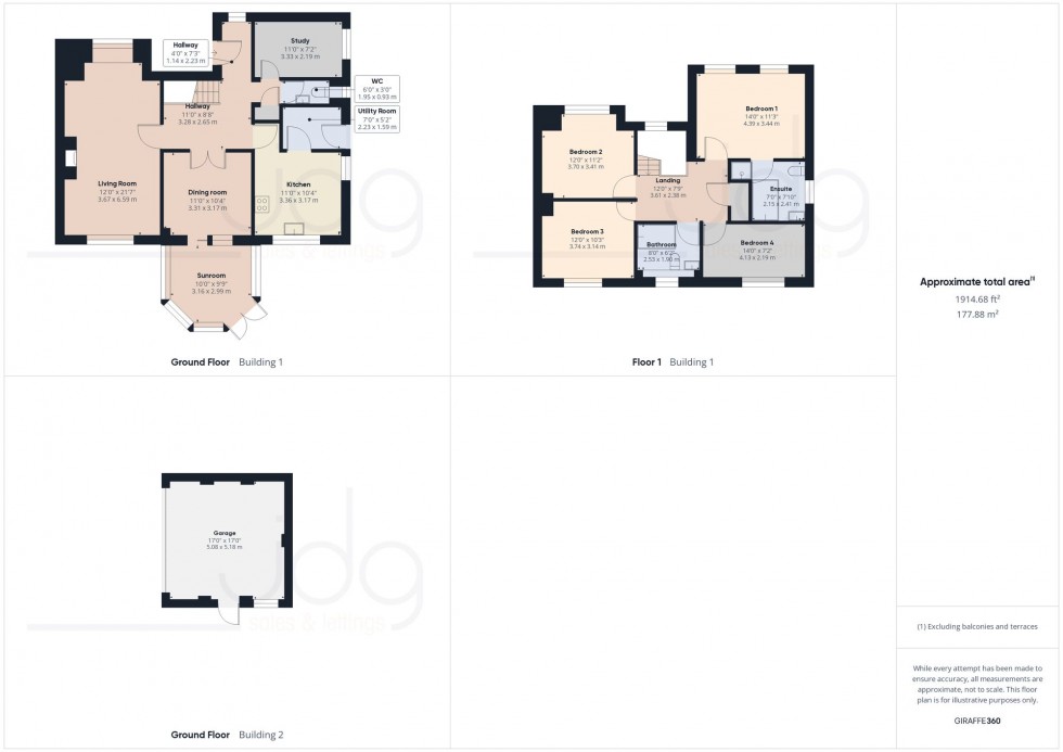 Floorplan for Aire Close, Morecambe, LA3