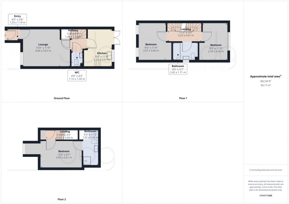 Floorplan for Abram Close, Lancaster, LA1