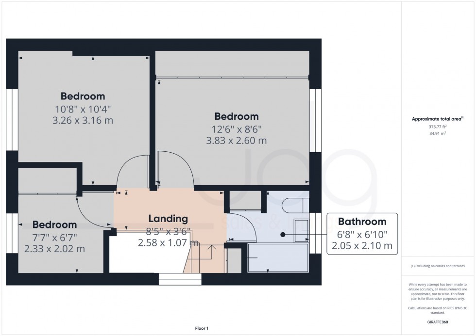 Floorplan for Sulby Drive, Lancaster, LA1