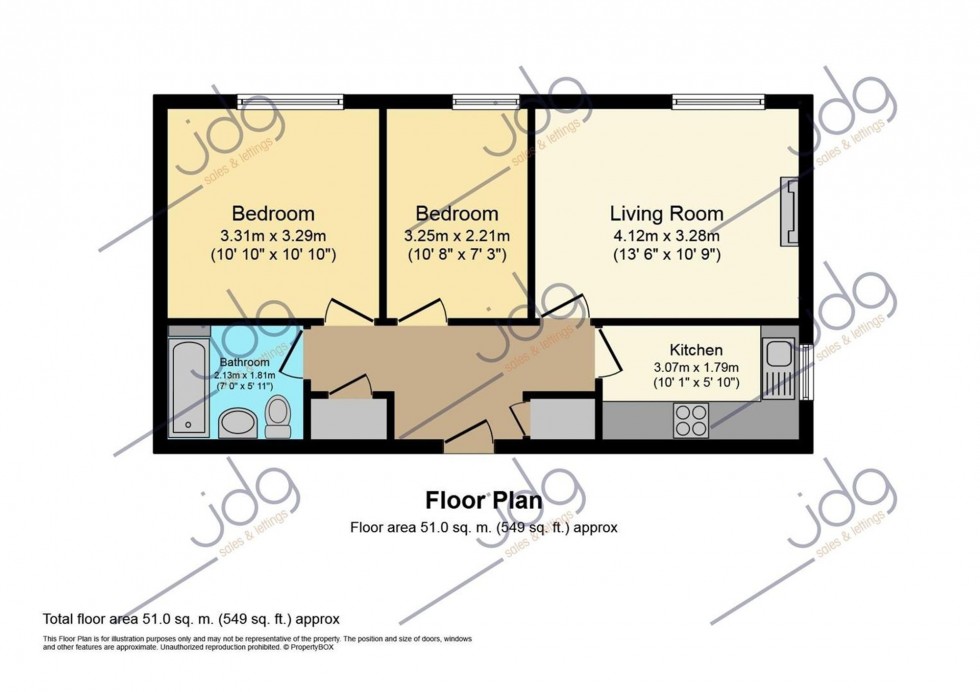 Floorplan for Bridge Road, Lancaster, LA1