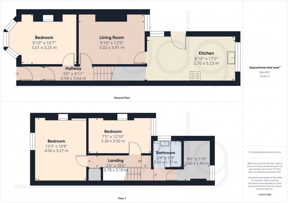 Floorplan for Avondale Road, Lancaster, LA1