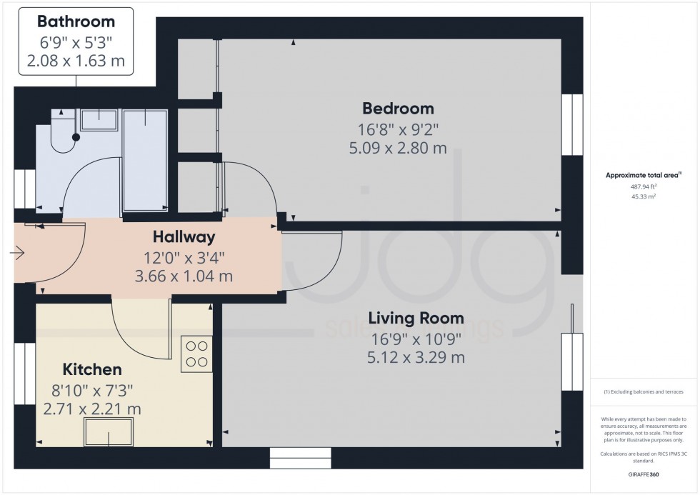 Floorplan for St. Georges Quay, Lancaster, LA1