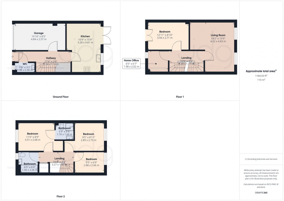 Floorplan for Abram Close, Lancaster, LA1