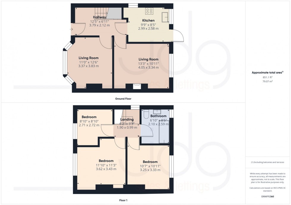 Floorplan for Halton Road, Lancaster, LA1