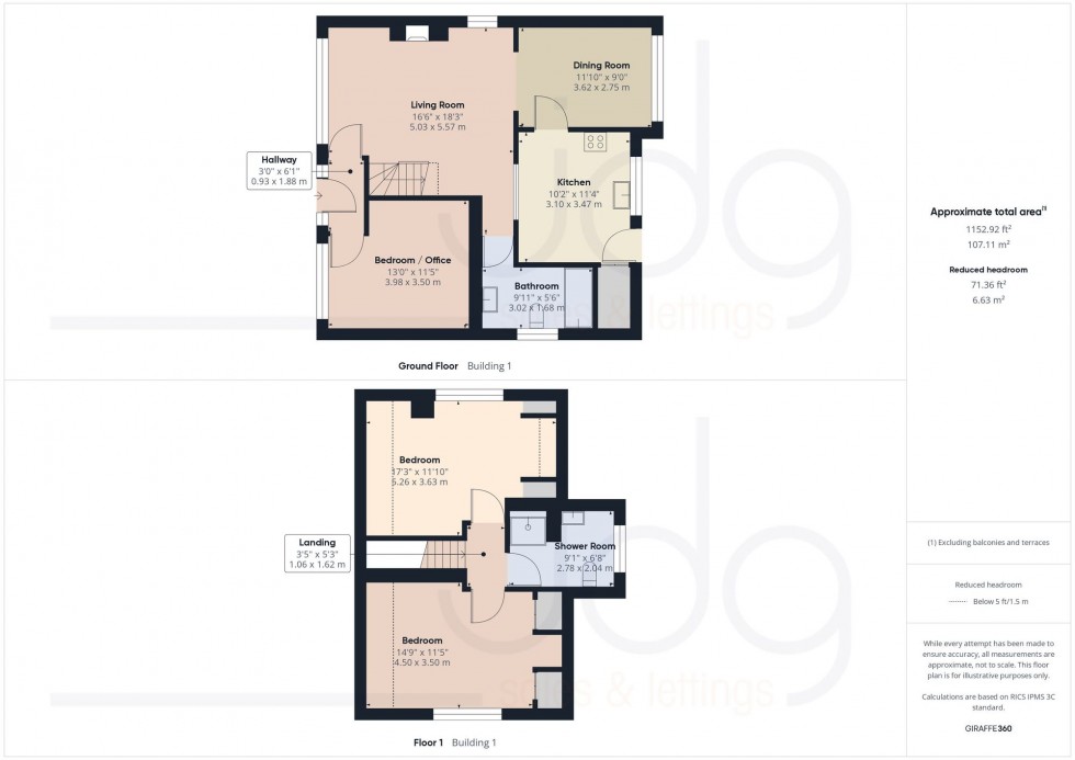 Floorplan for Oak Drive, Halton, LA2