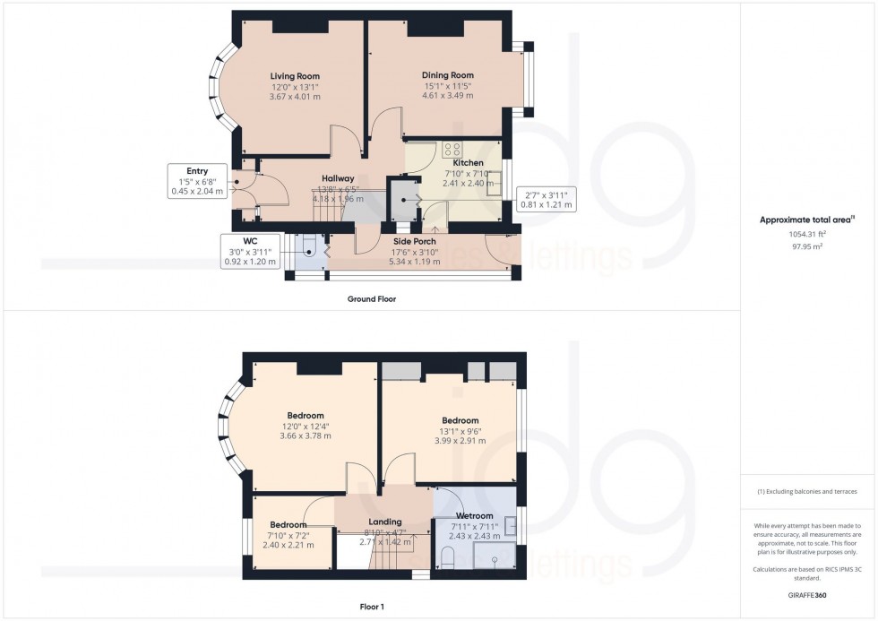 Floorplan for Cork Road, Lancaster, LA1