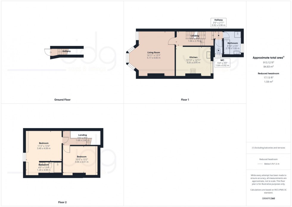 Floorplan for Marine Road East, Morecambe, LA4