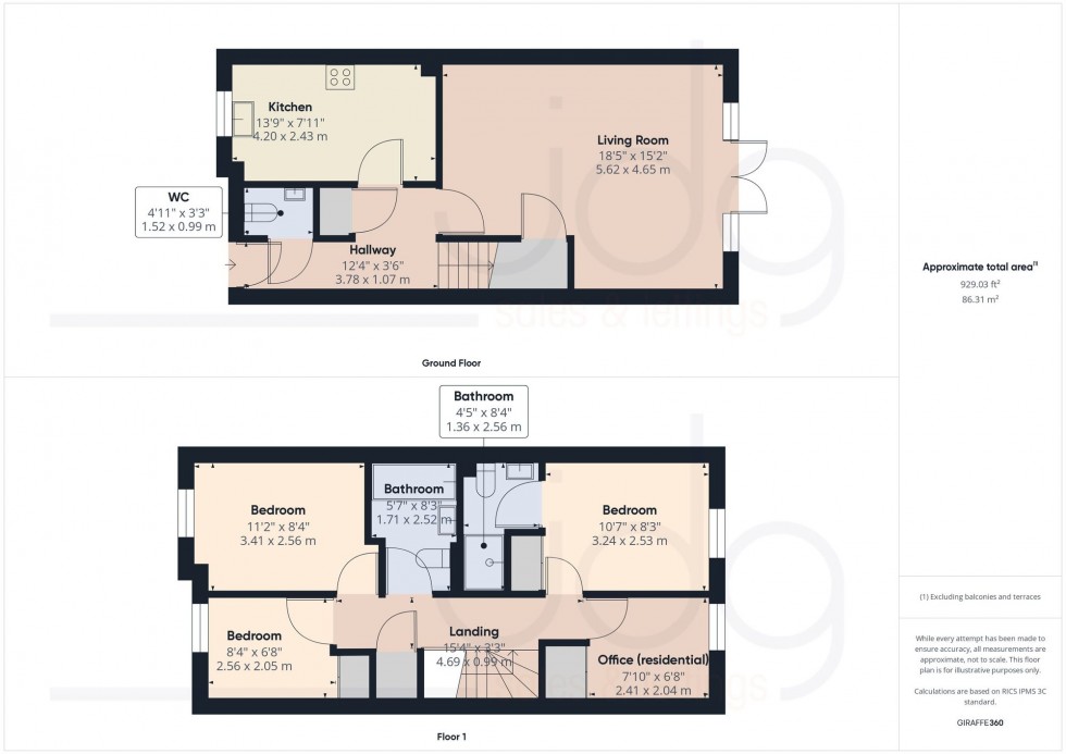 Floorplan for Ellwood Square, Lancaster, LA1