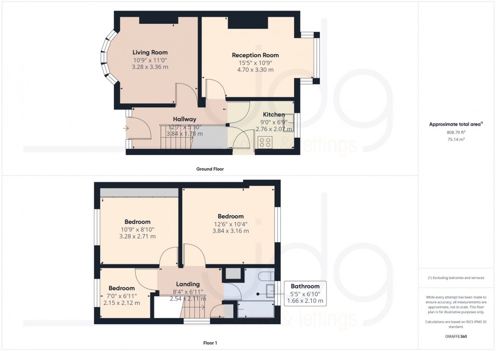 Floorplan for Newlands Avenue, Lancaster, LA1