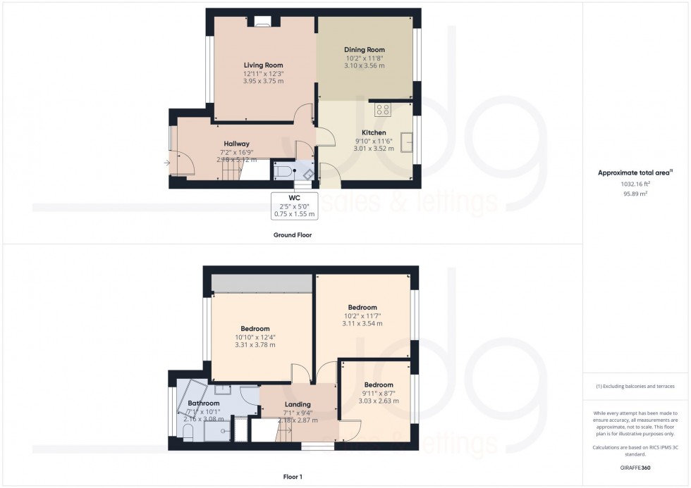 Floorplan for Winchester Avenue, Lancaster, LA1