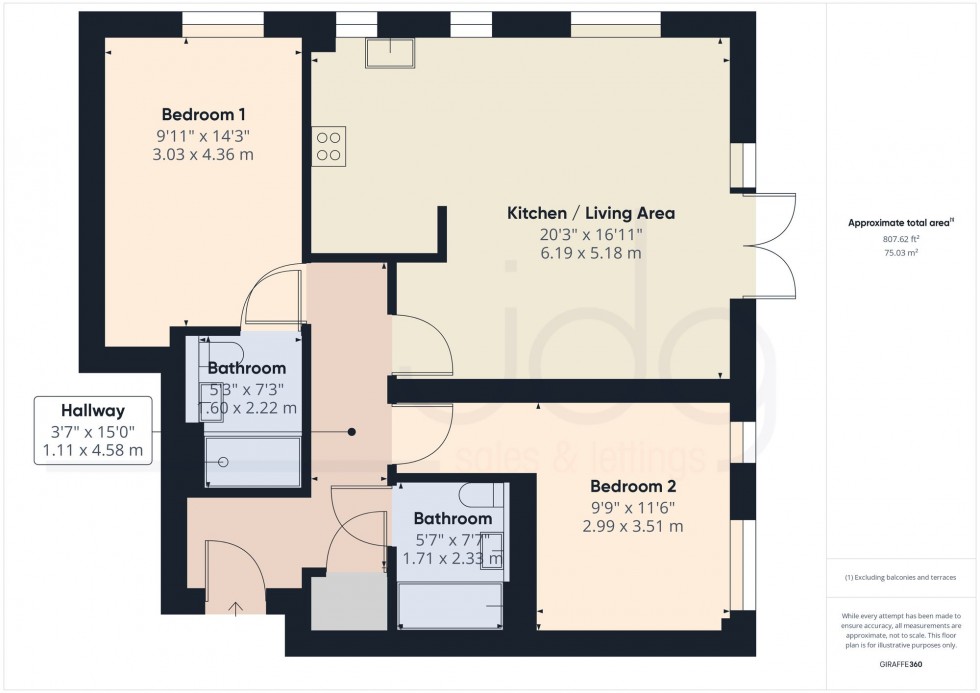 Floorplan for Guidem Park, Lancaster, LA1