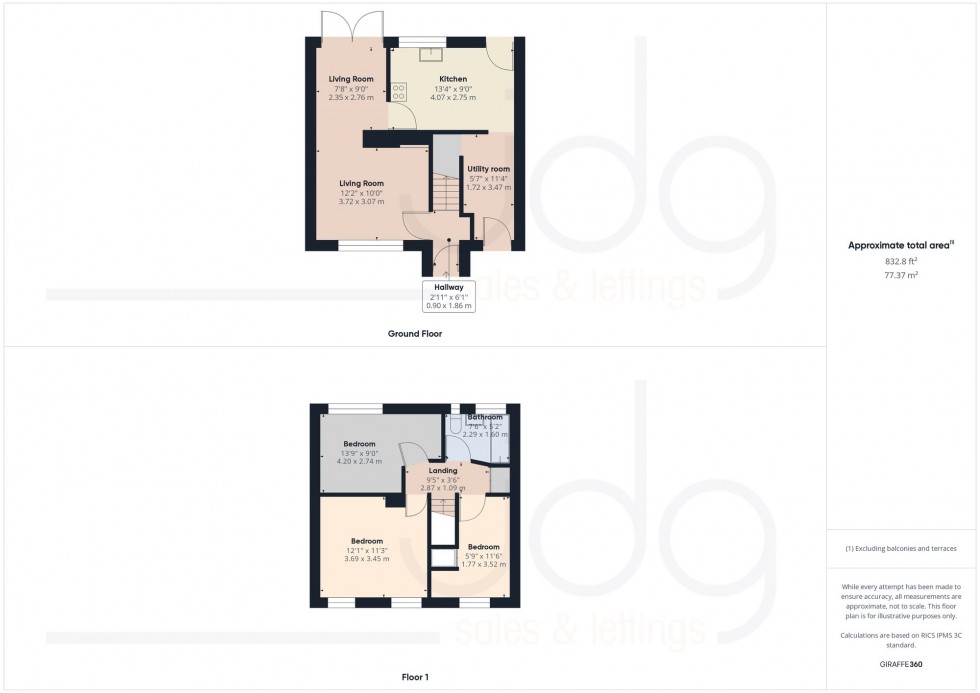 Floorplan for Keswick Road, Lancaster, LA1