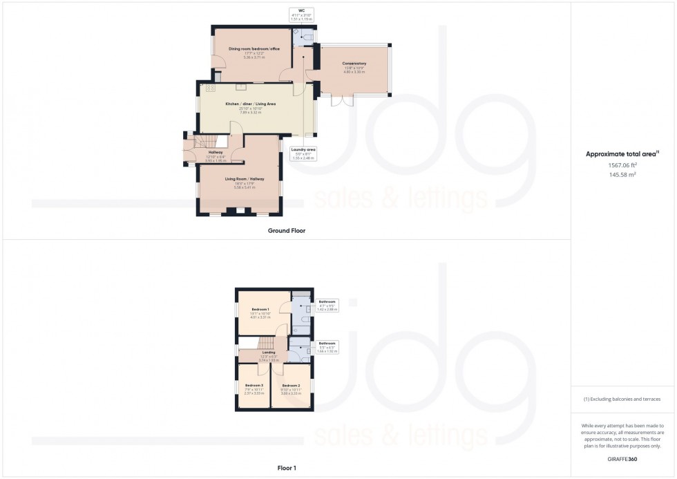 Floorplan for Wyresdale Road, Lancaster, LA1