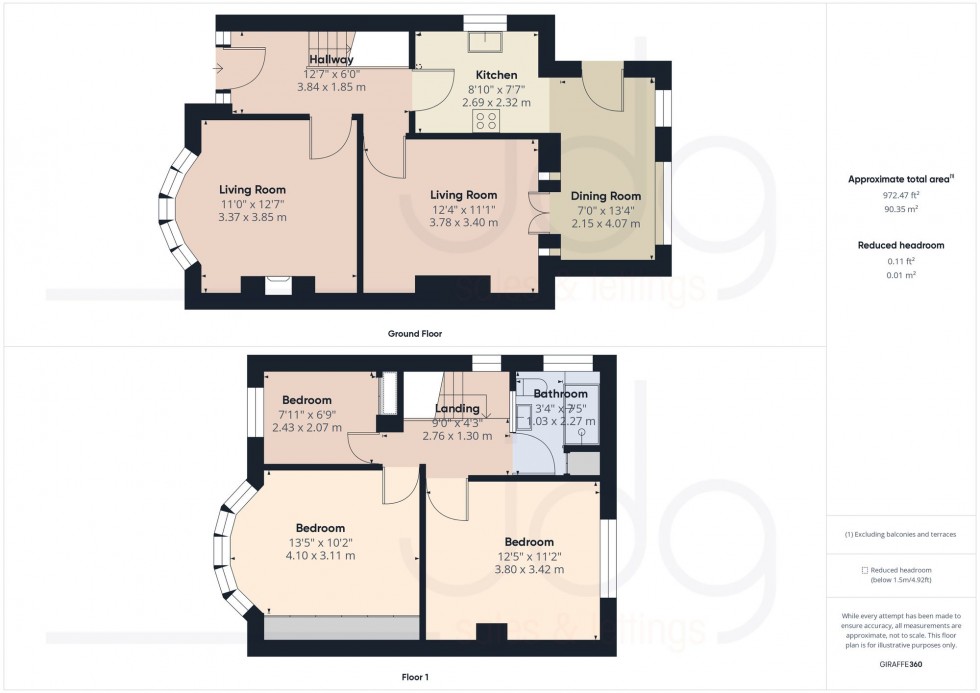 Floorplan for Newby Drive, Lancaster, LA1