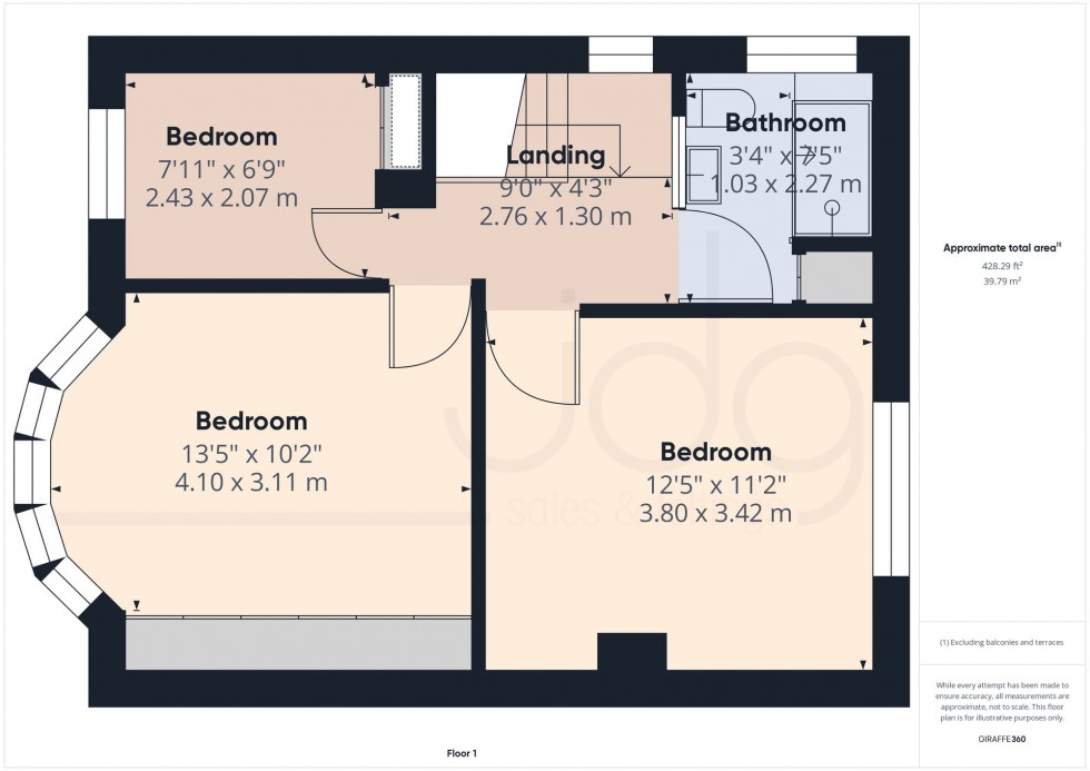 Floorplan for Newby Drive, Lancaster, LA1