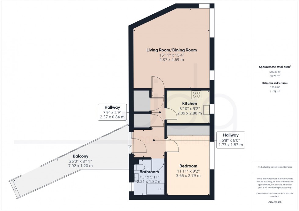 Floorplan for Barton Road, Lancaster, LA1