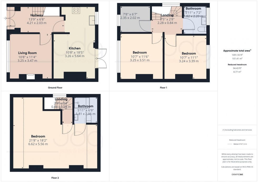 Floorplan for Buckingham Road, Morecambe, LA3