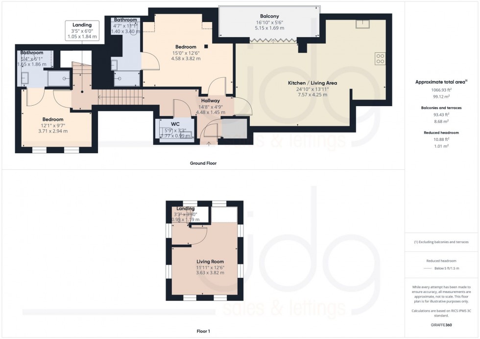 Floorplan for Kershaw Drive, The Residence Kershaw Drive, LA1