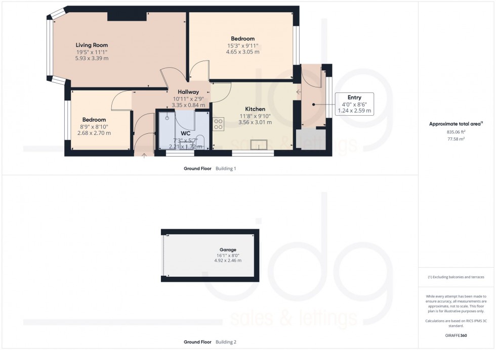 Floorplan for Threshfield Avenue, Heysham, LA3