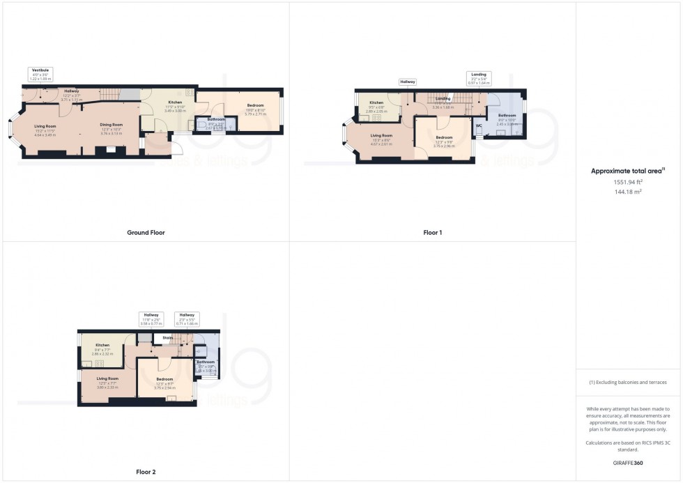 Floorplan for Westminster Road, Morecambe, LA4