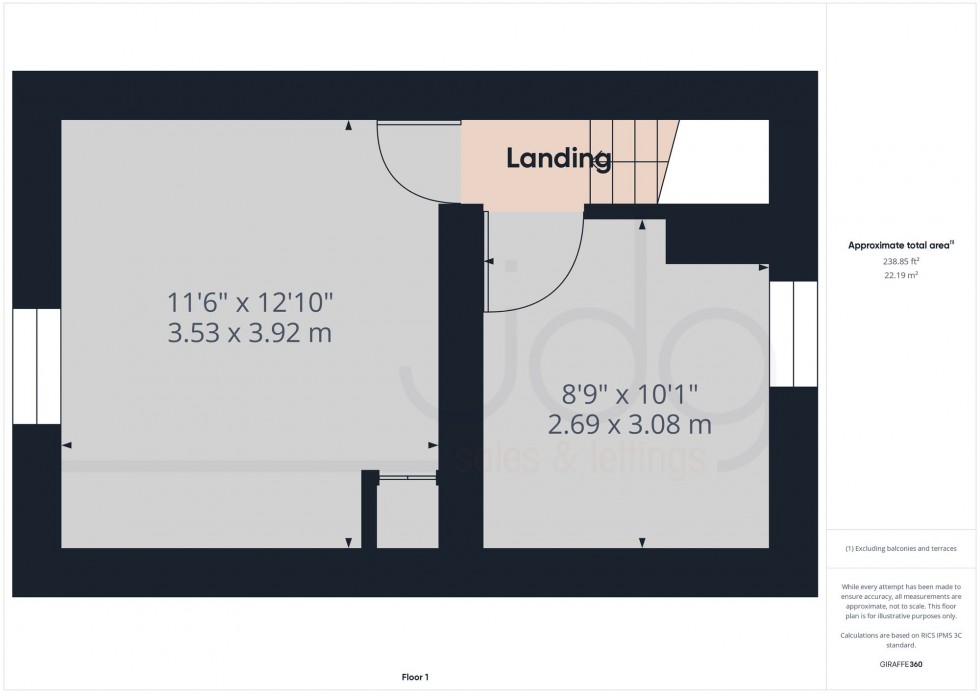 Floorplan for Salford Road, Galgate, LA2