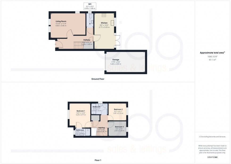 Floorplan for Coleman Drive, Lancaster, LA1