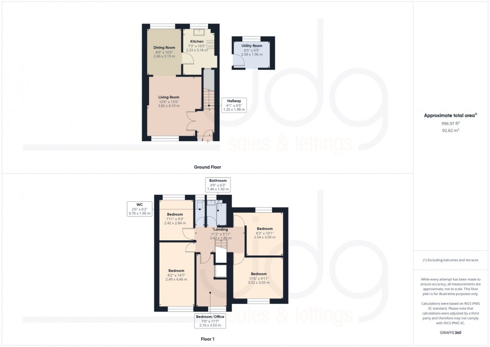 Floorplan for Jackson Close, Lancaster, LA1