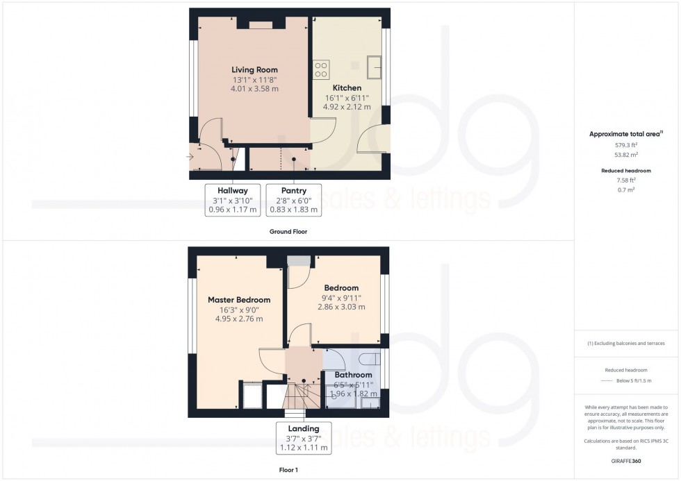 Floorplan for Vernon Crescent, Galgate, LA2