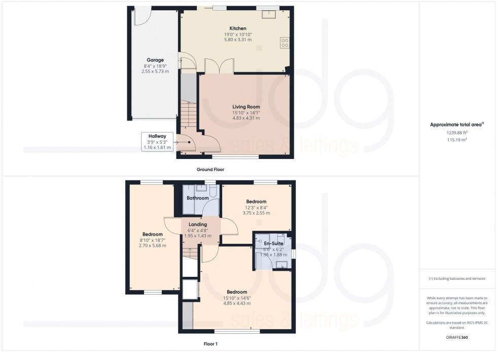 Floorplan for Airedale, Galgate, LA2