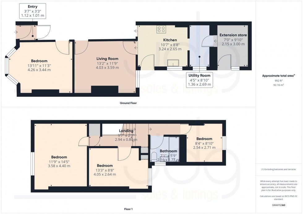 Floorplan for Coulston Road, Lancaster, LA1