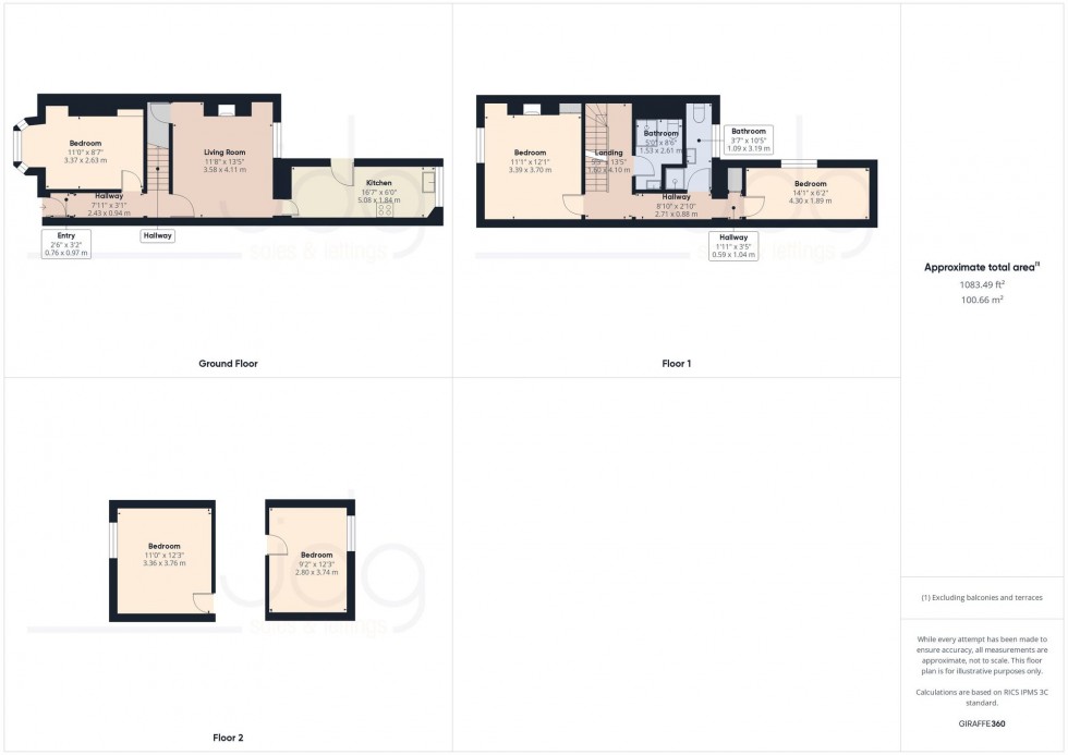 Floorplan for Ullswater Road, Lancaster, LA1