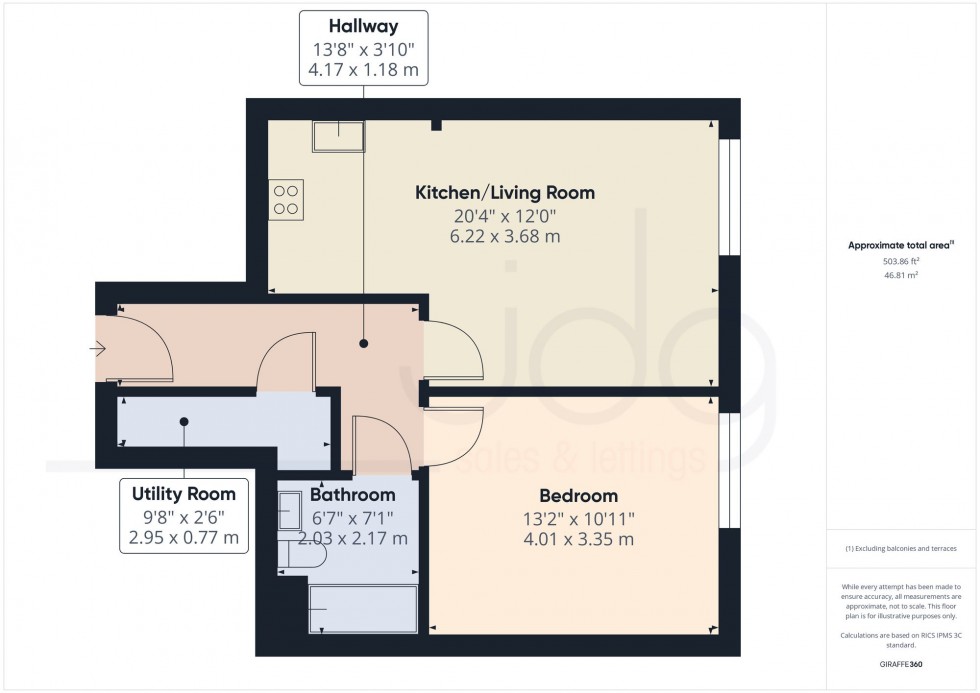 Floorplan for Kingsway, Bridge Square Apartments Kingsway, LA1