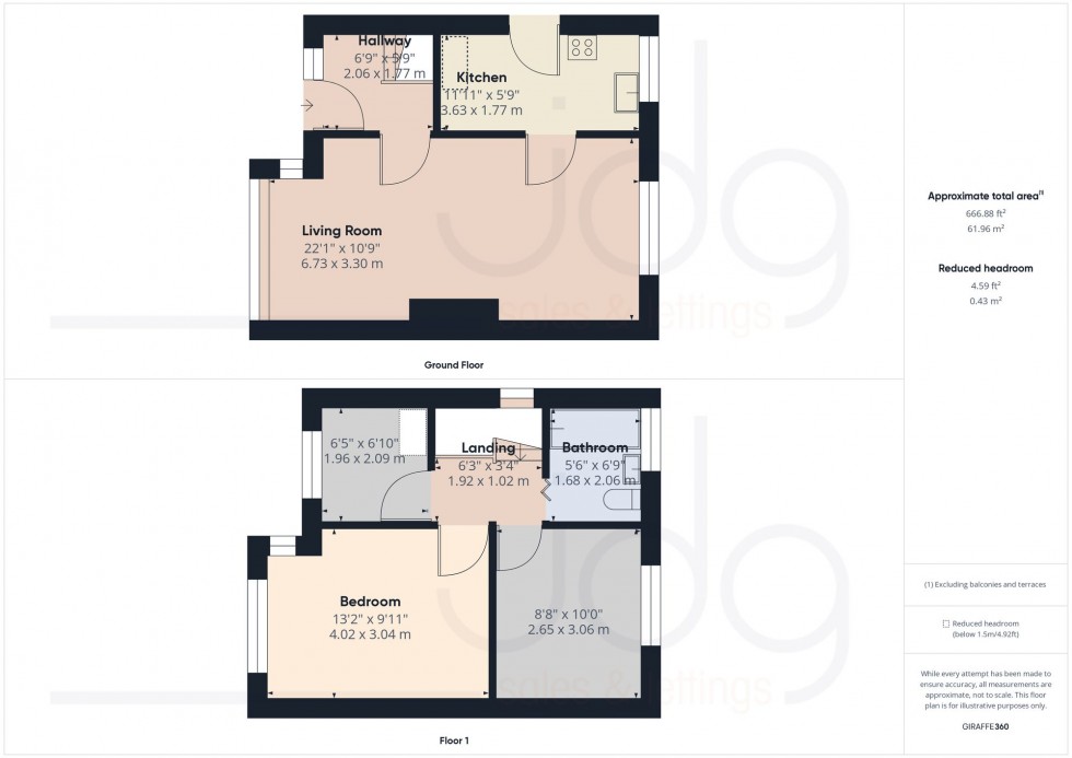 Floorplan for Peel Avenue, Lancaster, LA1