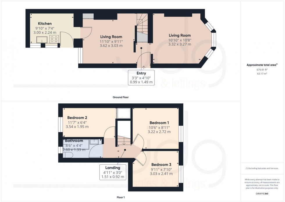 Floorplan for Dorrington Road, Lancaster, LA1