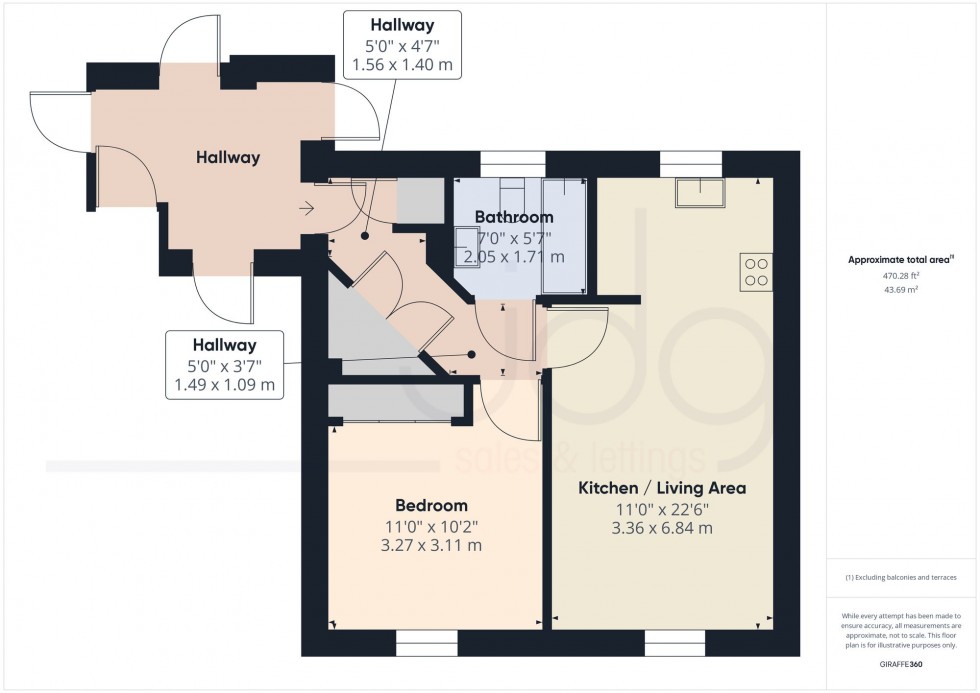 Floorplan for New Quay Road, Lancaster, LA1